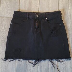 black denim jean skirt, size 25
